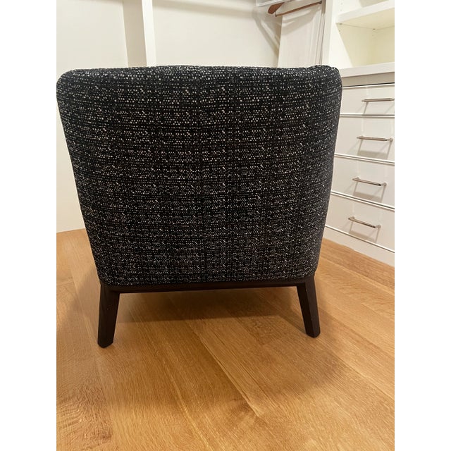 Italian Maxalto Febo Lounge Chair in Elettra Jacquard For Sale - Image 3 of 8