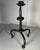 Metal Antique Hand-Forged Wrought Iron Tripod Candle Holder. For Sale - Image 7 of 12