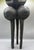 Henry Moore Mid Century Brutalist Bronzed Metal Tribal Tripod Sculpture For Sale - Image 4 of 11