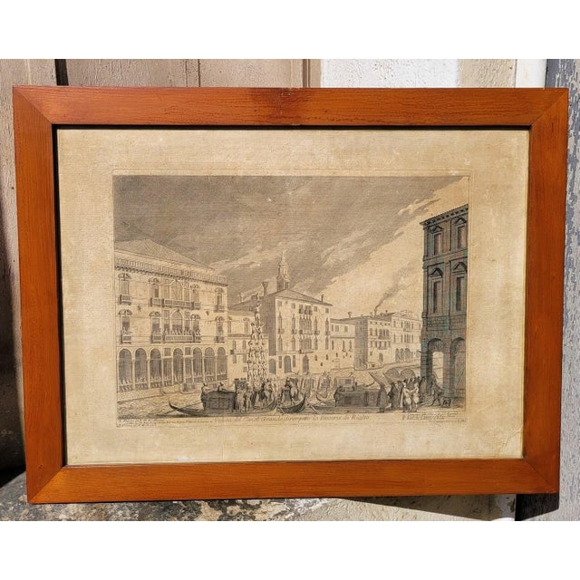 Views of Venice, Engravings, 18th-19th Century, Framed, Set of 6 For Sale - Image 6 of 18