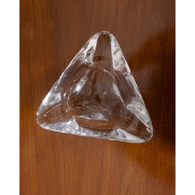 Mid-Century Modern Vintage Italian Crystal Ashtray, 1970s For Sale - Image 3 of 10