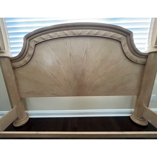 Wood Bernhardt Rendition King Four Poster Bed For Sale - Image 7 of 15