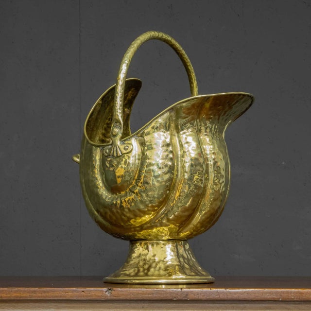 Victorian Brass Coal Helmet For Sale - Image 5 of 15