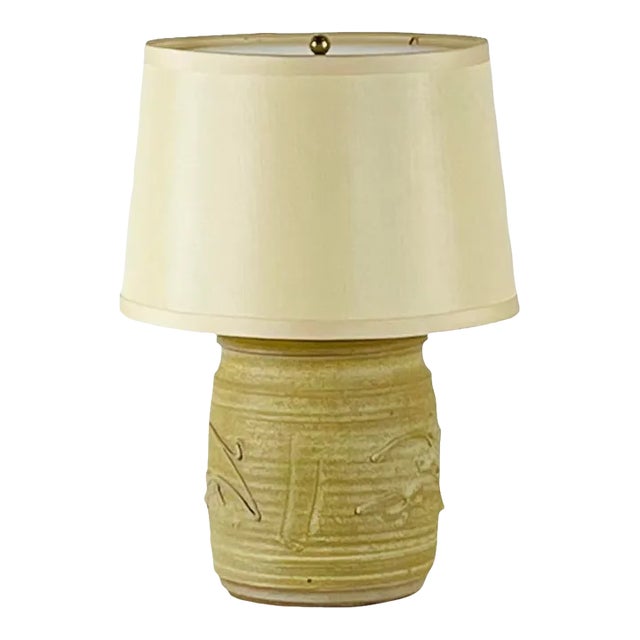 Mid 20th Century Affiliated Craftsmen Studio Pottery Lamp by Phil Barkdall For Sale