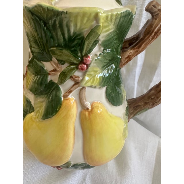 Ceramic Fitz & Floyd "Holiday Pear" Coffee Pot For Sale - Image 7 of 11