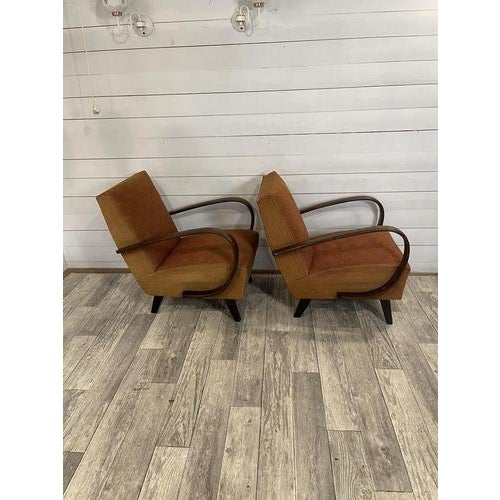 Original Relax Chairs by Halabala, Set of 2 For Sale - Image 5 of 7