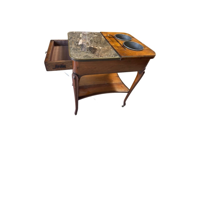 Wood Vintage Louis XVI Style Rafraîchissoir For Sale - Image 7 of 10