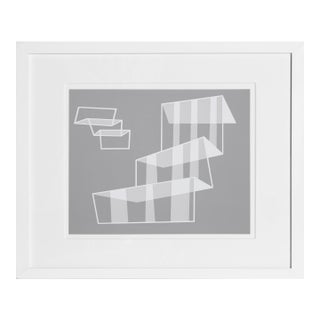 Josef Albers, Steps - P2, F1, I2 , Geometric Abstract Screenprint For Sale