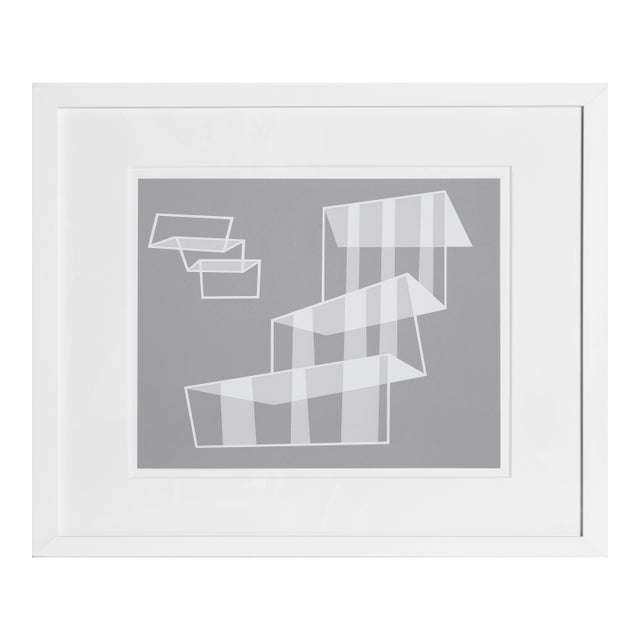 Josef Albers, Steps - P2, F1, I2 , Geometric Abstract Screenprint For Sale