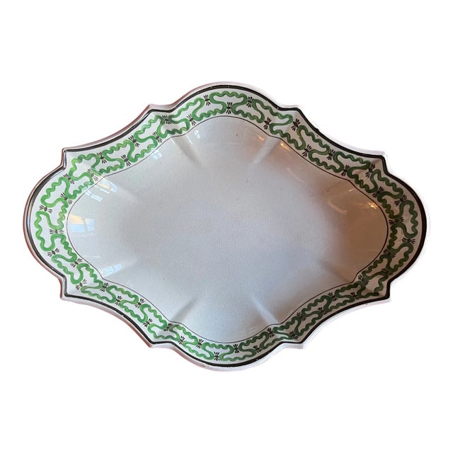 Antique 18th Century English George III Creamware Serving Dish Circa 1790 For Sale