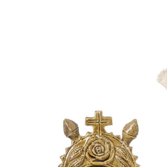 Sculpture - Rosa Ramalho - Crucifix and Oratory. 'Jesus Christ Crucified and Oratory with Christ'. Sculptures in glazed...