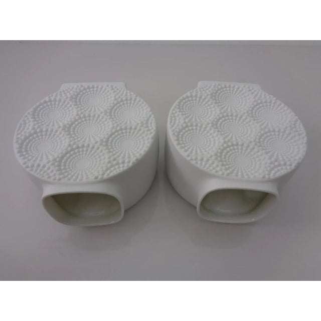 Mid-Century Op Art Vases by Manfred Frey for Kaiser, 1960s, Set of 2 For Sale - Image 9 of 13