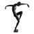 Art Deco Bronze Dancer Sculpture, Signed “Dénis,” C. 1970s For Sale