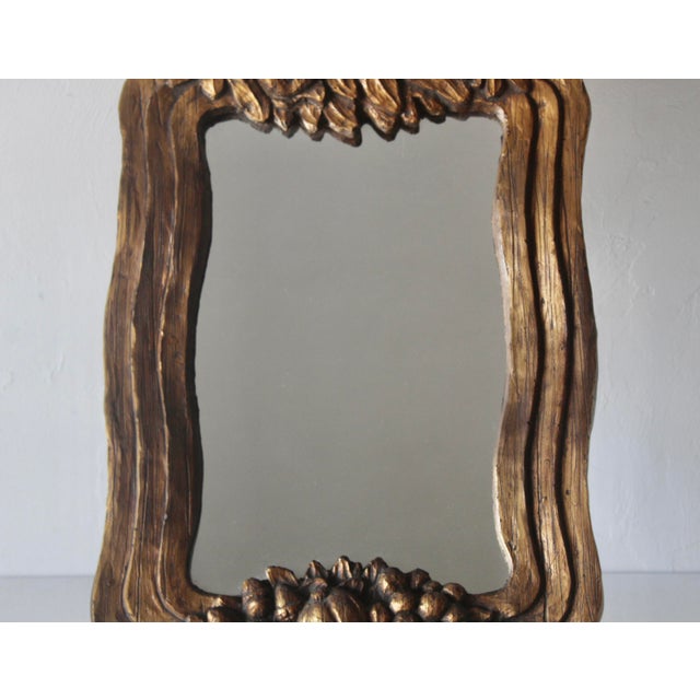 1980s 1980s Serge Roche Style Rococo Giltwood Wall Mirror For Sale - Image 5 of 12