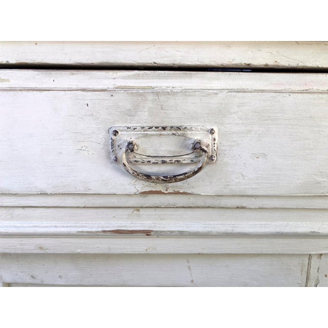 Antique American White Hutch For Sale In Los Angeles - Image 6 of 8