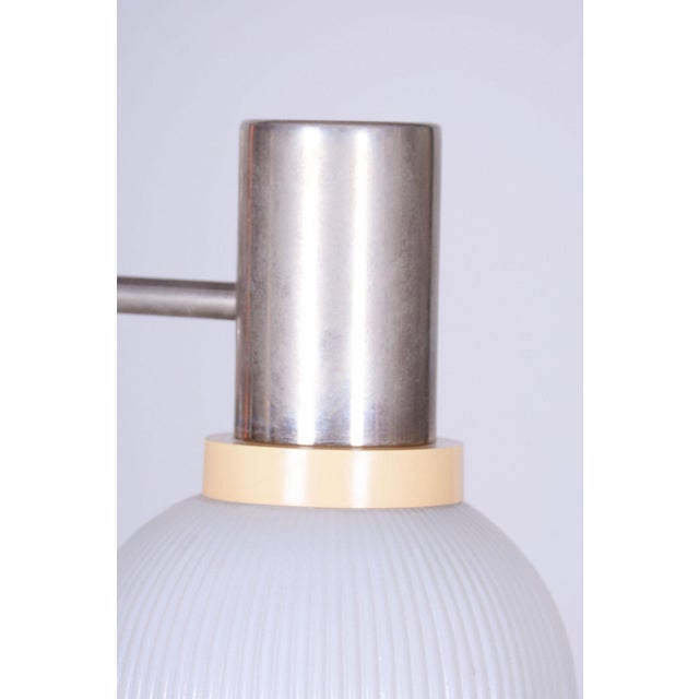 Metal Mid-Century Chandelier in Chromed Steel and Glass from Drukov, Czech, 1970s For Sale - Image 7 of 12