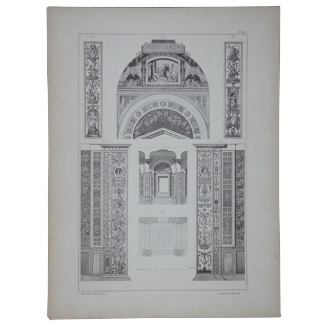 Realism Antique 19th Century Lambert & Stahl Architectural Engravings - A Pair For Sale - Image 3 of 13