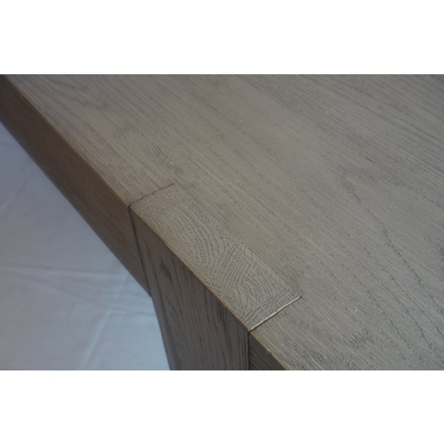 Wood Antoccino Oak Desk From Restoration Hardware For Sale - Image 7 of 8