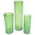 Vintage Graduated Frosted and Etched Numbered Light Green Glass Vases - Set of 3 For Sale - Image 11 of 11