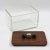 Art Deco Macassar Wood and Crystal Cookie Box Candy Jar For Sale - Image 4 of 9