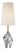 Kelly Wearstler by Visual Comfort Signature Halcyon Accent Cordless Table Lamp in Crystal with Linen Shade For Sale
