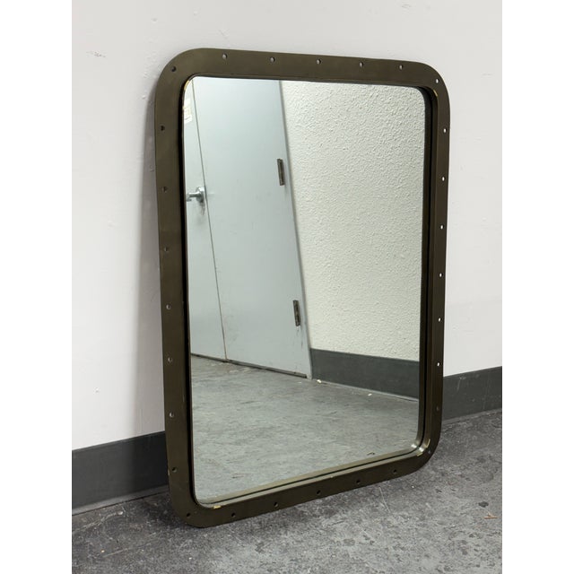 Modern Restoration Hardware Teen Pierced Metal Wall Mirror For Sale - Image 3 of 12