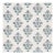 Schumacher Dalila Hand-Screen Print Fabric in Blue For Sale