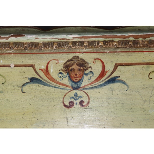 Italian Venetian Distressed Painted Louis XV Style Coffee Table For Sale - Image 14 of 16
