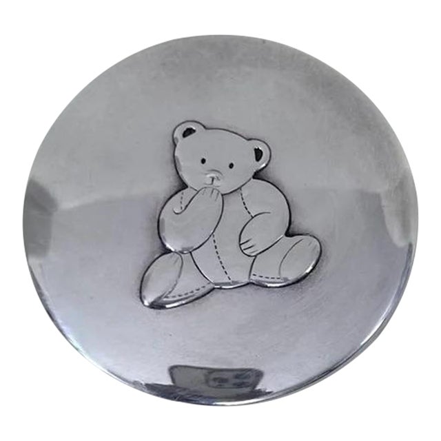 Christofle Charlie Bear Silver Plated Piggy Bank Collectible Rare Heirloom For Sale