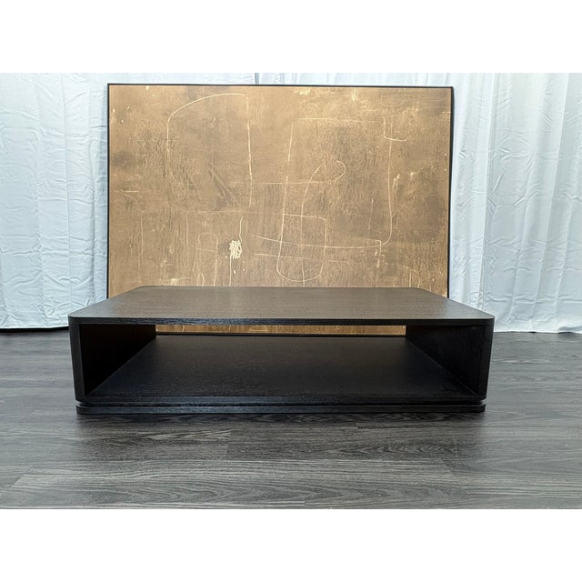 Rh Ligné Open Rectangular Coffee Table – 64" American White Oak | Architectural Open Plinth Design | Julie Lawrence Collection For Sale - Image 13 of 18