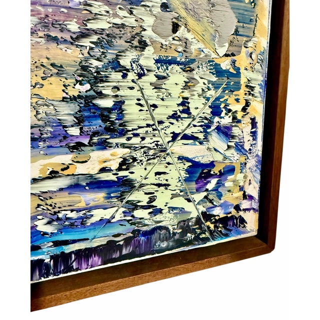 Black Astor Milan Salcedo, Large Latin American Diptych Abstract Modernist Oil Painting Astor Milan Salcedo For Sale - Image 8 of 18