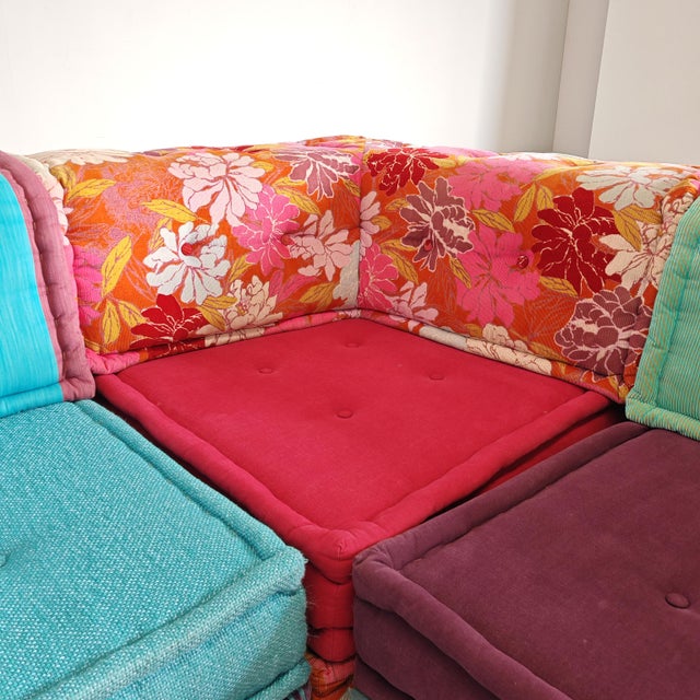 Modular Model Mah Jong 6-Seater Sofa by H. Hopfer for Roche Bobois, 1990s, Set of 6 For Sale - Image 9 of 18
