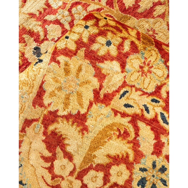 Textile Mogul, One-of-a-Kind Hand-Knotted Area Rug in Orange, 6' 0" x 9' 6" For Sale - Image 7 of 8