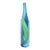 Vintage Danish Swirled Glass Tall Bottle in Blue, Purple, Green, Turquoise , 1960's For Sale