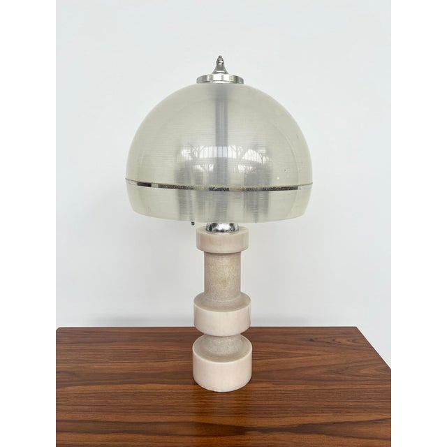 Vintage Sculptural Lamp with Marble Base, 1970s For Sale - Image 10 of 12