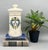 Striking vintage ceramic apothecary jar fashioned by Blair and made in the U.S.A. This classic pharmacy jar features the...