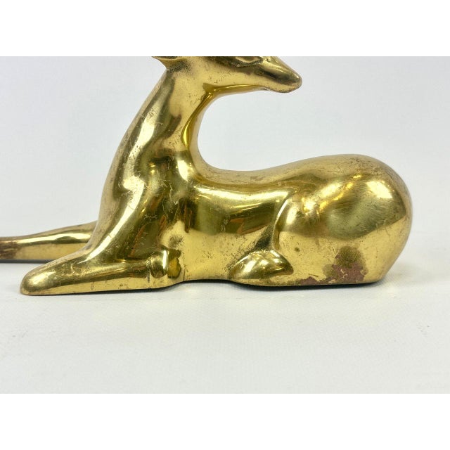 Vintage Brass Gazelle Figurine, 1970s For Sale - Image 12 of 13