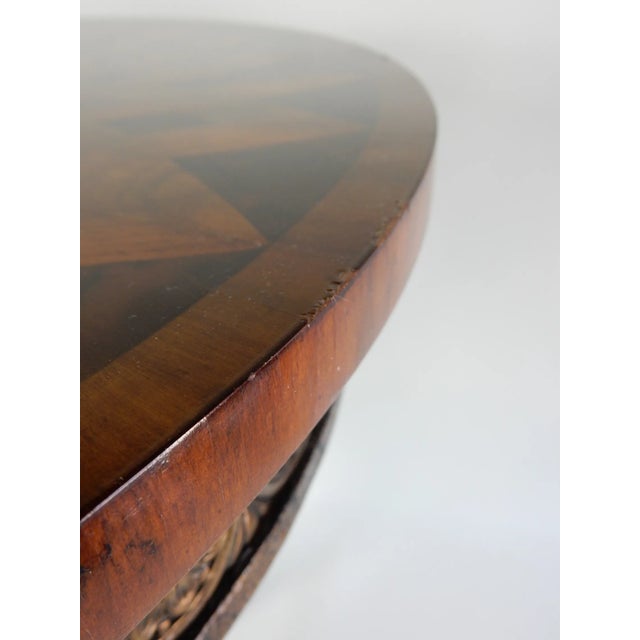 Stunning Flame Mahogany Inlay Gueridon Table For Sale - Image 12 of 12