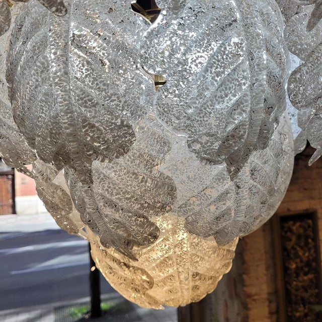 Chandelier in Murano Glass and Metal from Mazzega, Italy, 1970s For Sale - Image 11 of 18