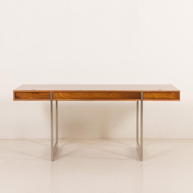 Brown Freestanding Desk by Søren Nissen & Ebbe Gehl for Aksel Kjersgaard, Denmark, 1990s For Sale - Image 8 of 18