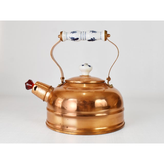 1970s Vintage Copper Tea Kettle Chairish