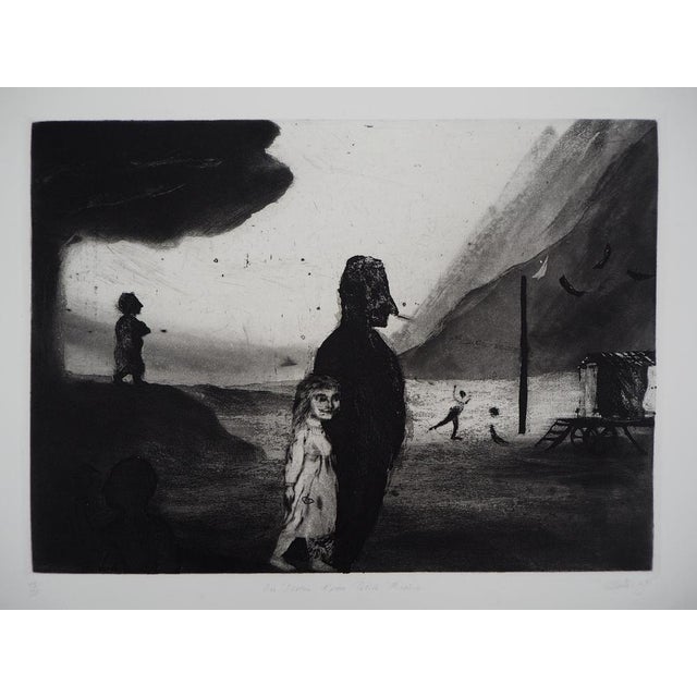 Richard Davies, from the Destiny of a Small Carnival, Original Etching For Sale - Image 3 of 8