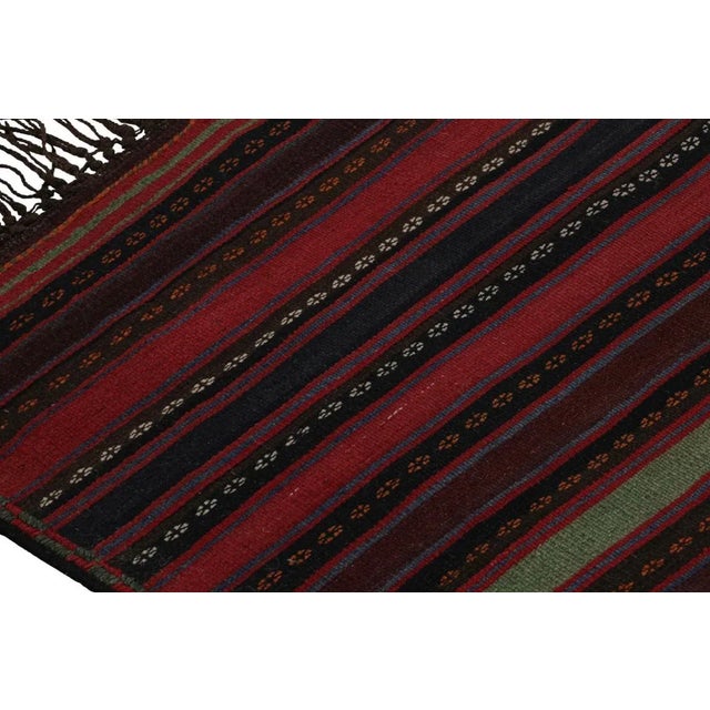 Vintage Afghan Tribal Kilim Rug With Colorful Stripes, From Rug & Kilim For Sale In New York - Image 6 of 7