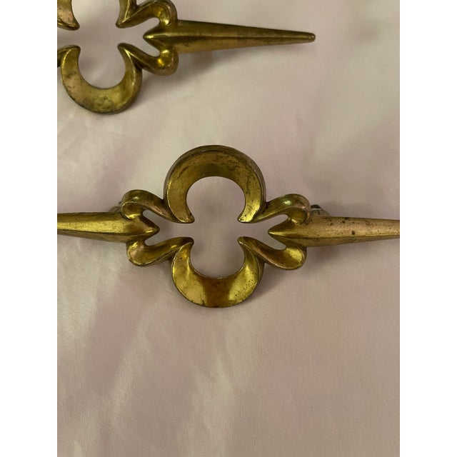 60s / 70s Mid-Century Replacement Hardware Brass - Set of 3 For Sale In Sacramento - Image 6 of 12