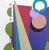 Box Spring Trampoline by Amy Hutcheson | Paper collage on wood cradle Abstract shapes and colors. For Sale - Image 4 of 5