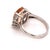 Metal Diamond Morganite Ring 14k Gold 5.60 TCW Certified, Size 6.75 For Sale - Image 7 of 13