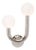 Regina Andrew Happy Steel Sconce Left Side, Polished Nickel For Sale