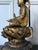 Japanese Antique Gilt Wood Amitabha Buddha on Loctus Throne Statue For Sale - Image 9 of 17