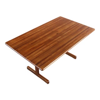 Danish Modern Teak " Butcher Block " Dining Table For Sale
