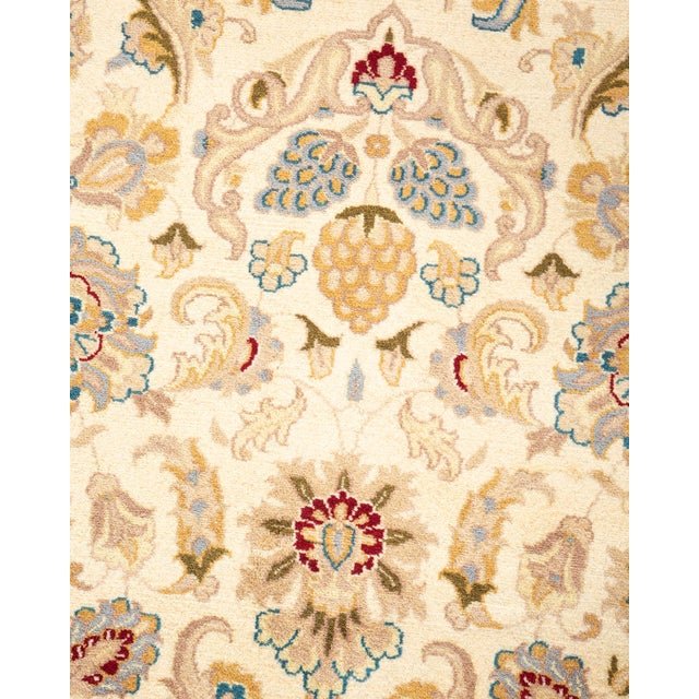 Traditional Mogul, One-of-a-Kind Hand-Knotted Area Rug - Ivory, 9' 2" x 11' 10" For Sale - Image 3 of 8